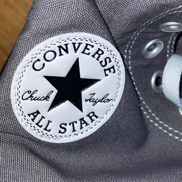 NEW Converse Knee High Sneakers Grey s Womens 10 Mens 8 - Picture 9 of 13